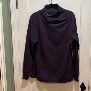 NWT Athleta Cozy Karma Twist Neck Sweatshirt large tall